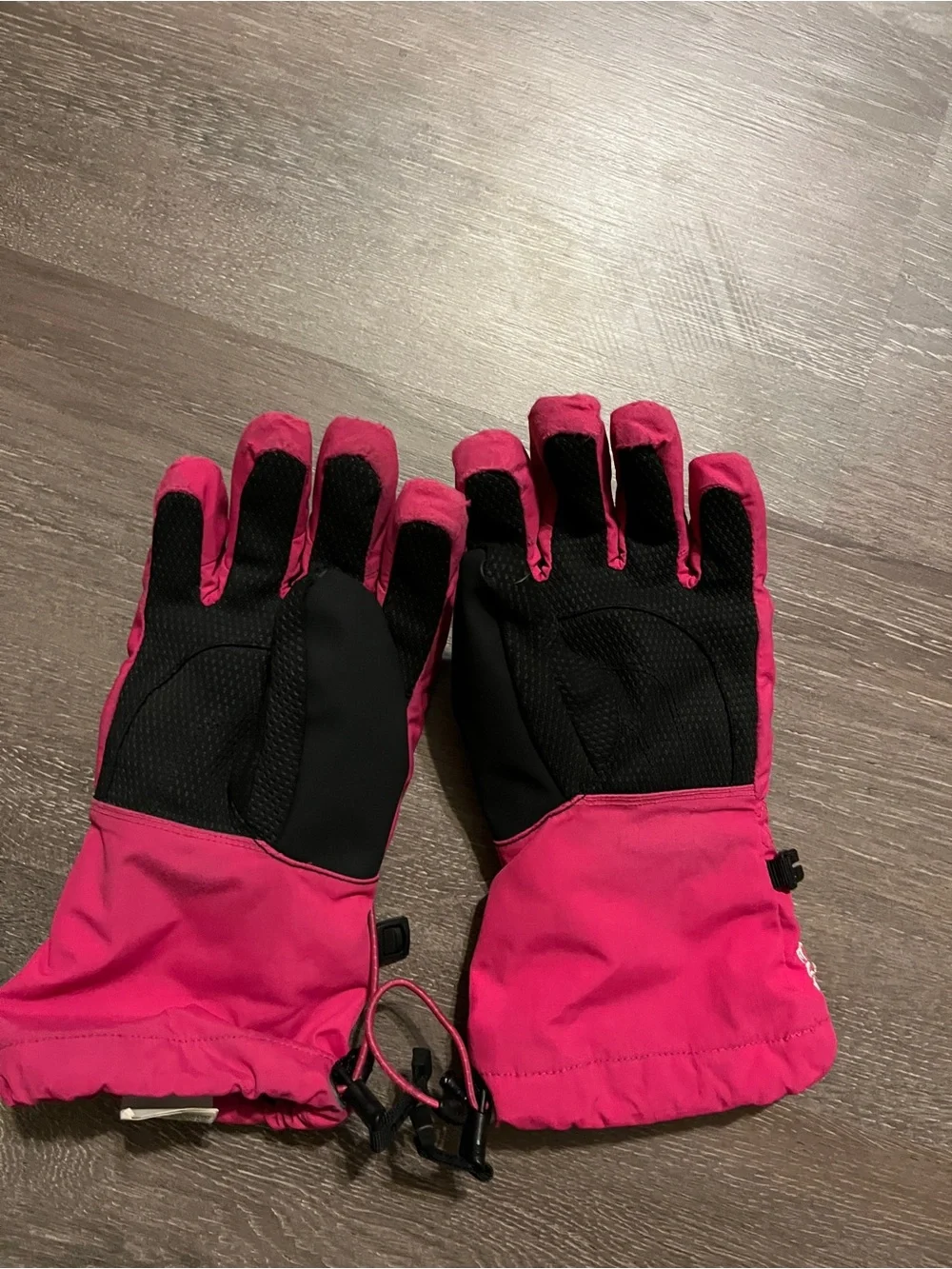 The North Face Pink Winter Ski Gloves youth size large